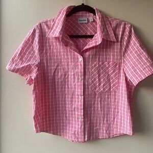 Aritzia sundeh Sunday best Eliza pink shirt